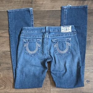 True Religion Straight Boot Cut Blue Jeans
